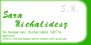 sara michalidesz business card